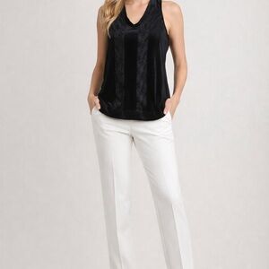 LOFT Black Velvet Halter Tank